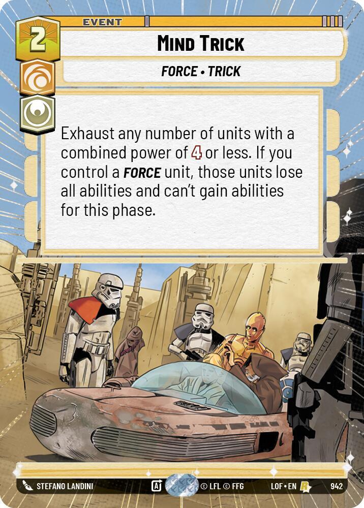 Mind Trick (Hyperspace Foil) [Legends of the Force] 942