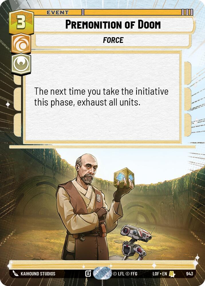Premonition of Doom (Hyperspace Foil) [Legends of the Force] 943