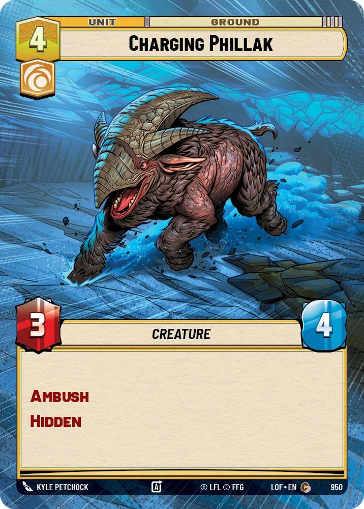 Charging Phillak (Hyperspace Foil) [Legends of the Force] 950