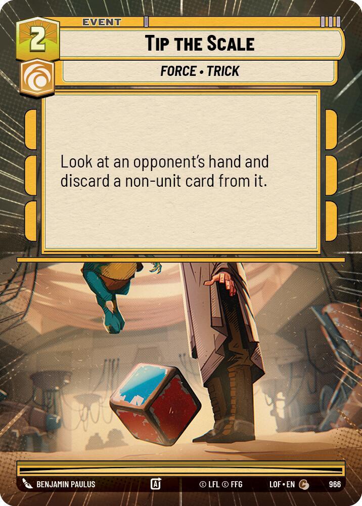 Tip the Scale (Hyperspace Foil) [Legends of the Force] 966