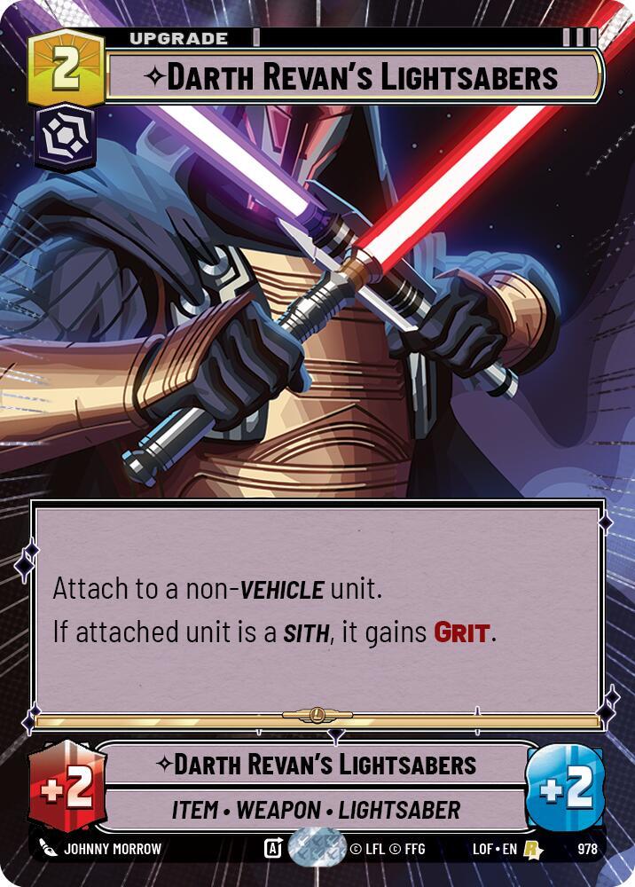 Darth Revan's Lightsabers (Hyperspace Foil) [Legends of the Force] 978