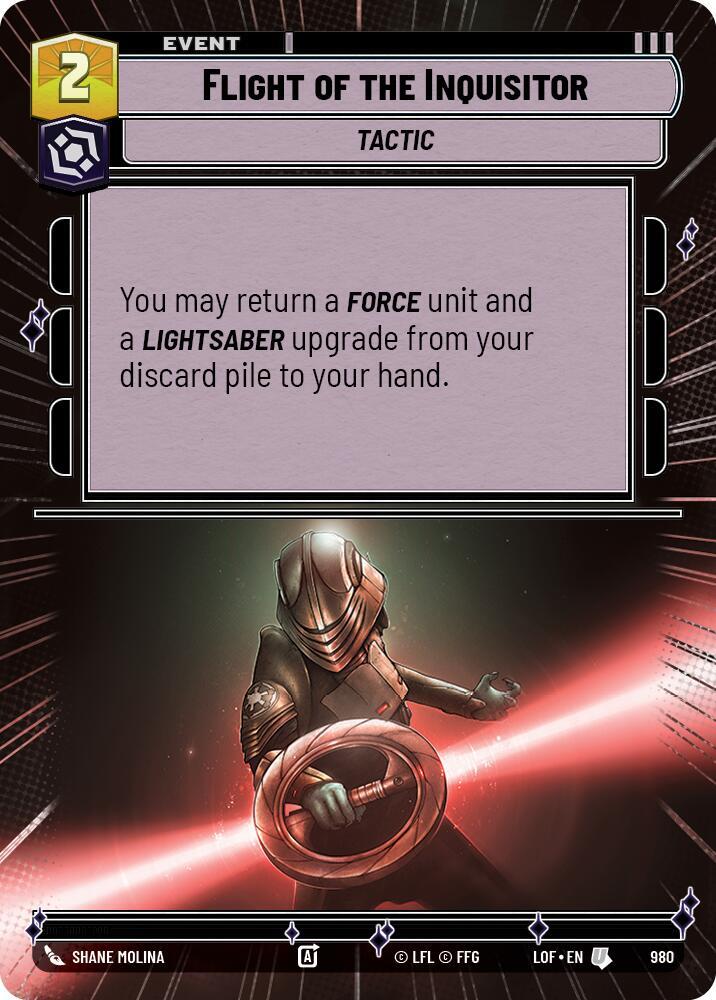 Flight of the Inquisitor (Hyperspace Foil) [Legends of the Force] 980