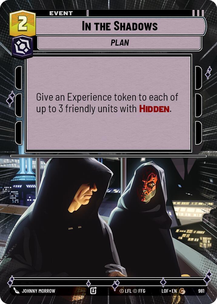 In the Shadows (Hyperspace Foil) [Legends of the Force] 981