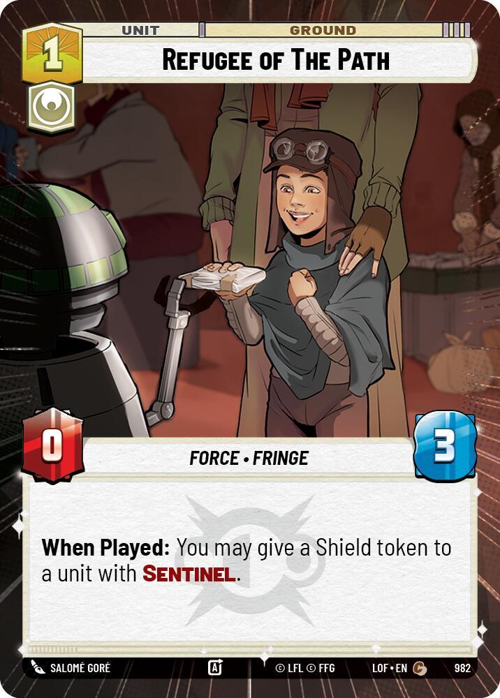 Refugee of The Path (Hyperspace Foil) [Legends of the Force] 982
