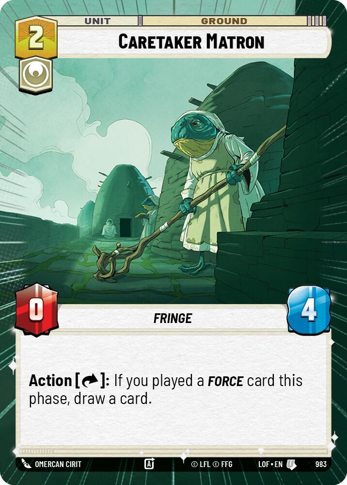 Caretaker Matron (Hyperspace Foil) [Legends of the Force] 983