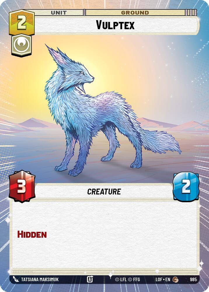 Vulptex (Hyperspace Foil) [Legends of the Force] 985