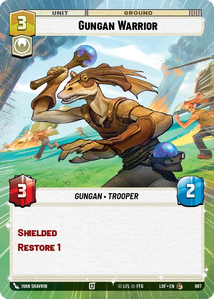 Gungan Warrior (Hyperspace Foil) [Legends of the Force] 987