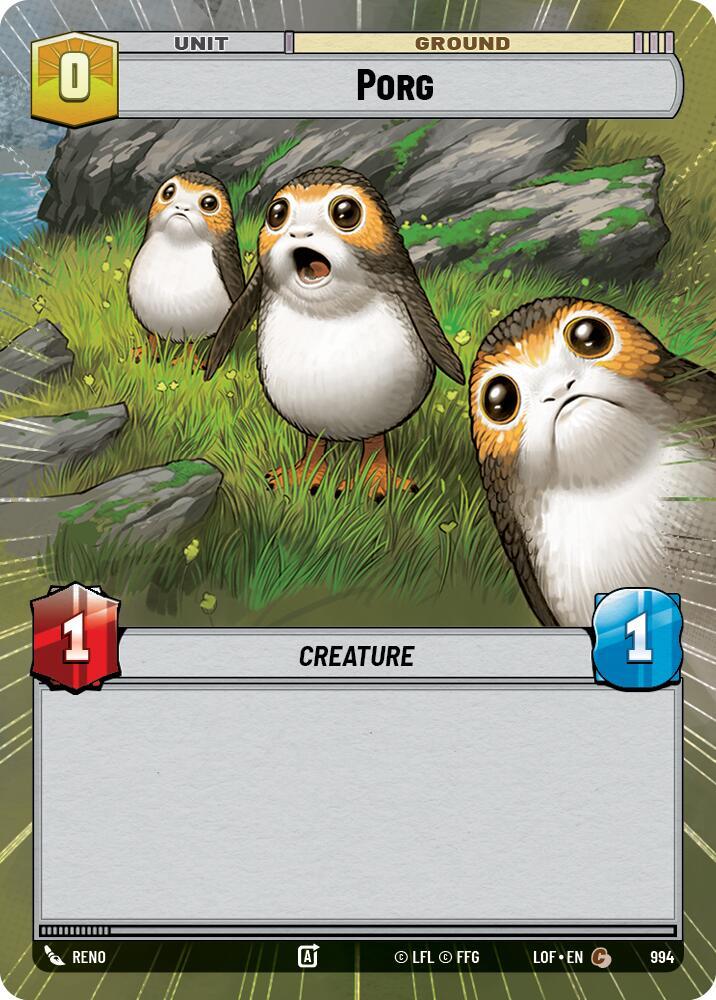 Porg (Hyperspace Foil) [Legends of the Force] 994