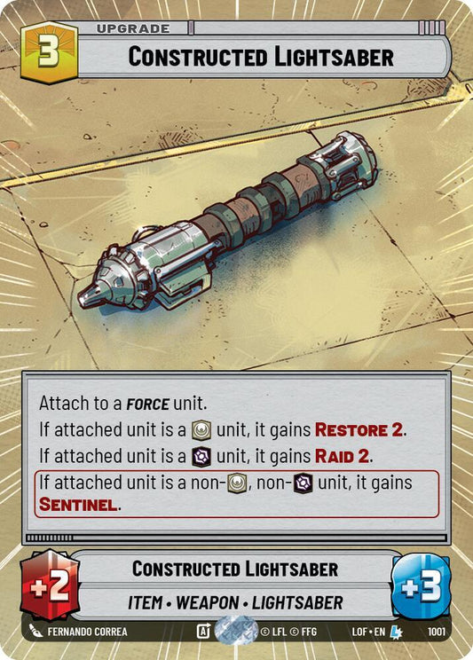 Constructed Lightsaber (Hyperspace Foil) [Legends of the Force] 1001