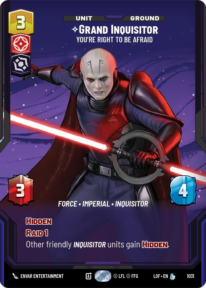 Grand Inquisitor - You're Right to Be Afraid (Prestige) [Legends of the Force] 1031