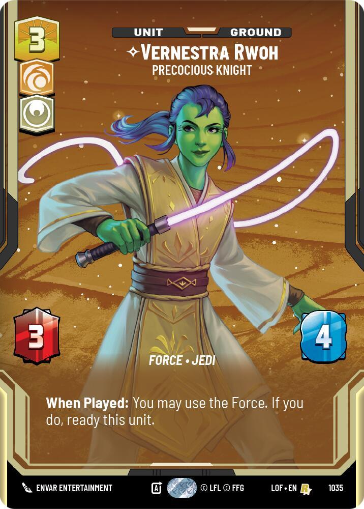 Vernestra Rwoh - Precocious Knight (Prestige) [Legends of the Force] 1035