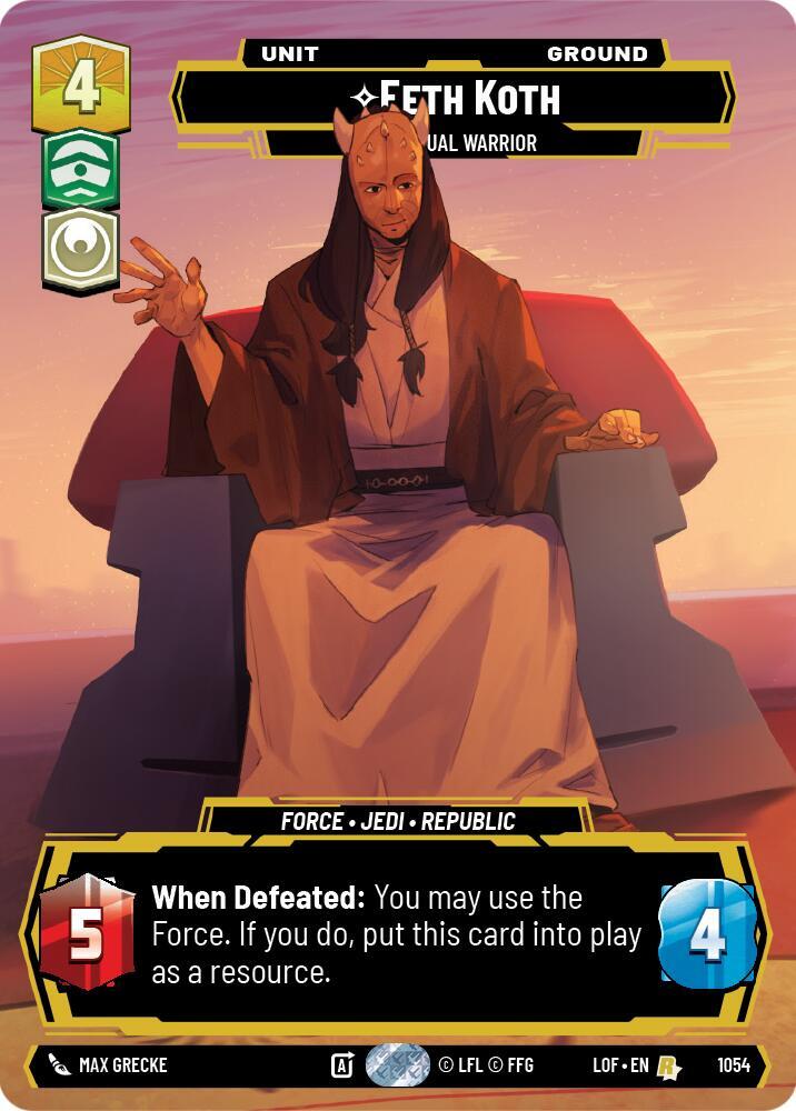 Eeth Koth - Spiritual Warrior (Prestige) [Legends of the Force] 1054
