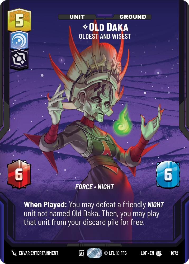 Old Daka - Oldest and Wisest (Prestige Foil) [Legends of the Force] 1072