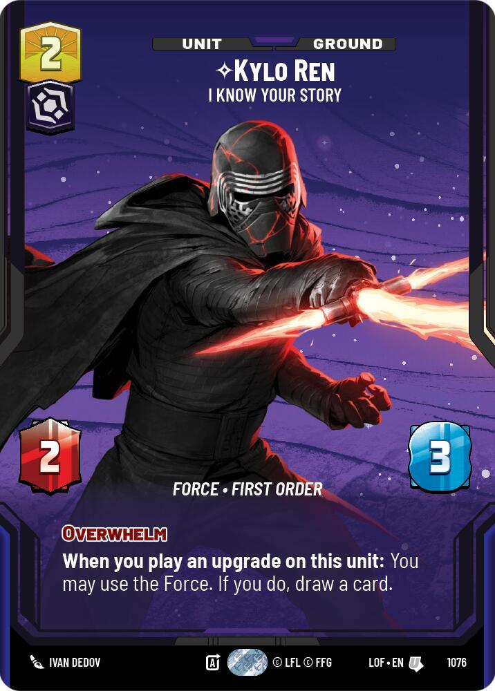 Kylo Ren - I Know Your Story (Prestige Foil) [Legends of the Force] 1076