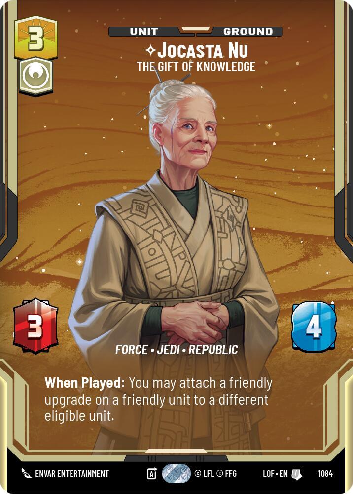 Jocasta Nu - The Gift of Knowledge (Prestige Foil) [Legends of the Force] 1084