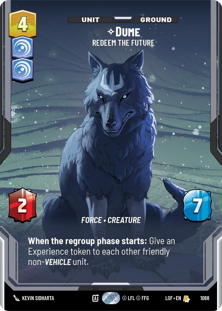 Dume - Redeem the Future (Prestige Foil) [Legends of the Force] 1088