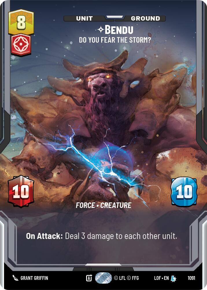 Bendu - Do You Fear the Storm? (Prestige Foil) [Legends of the Force] 1091