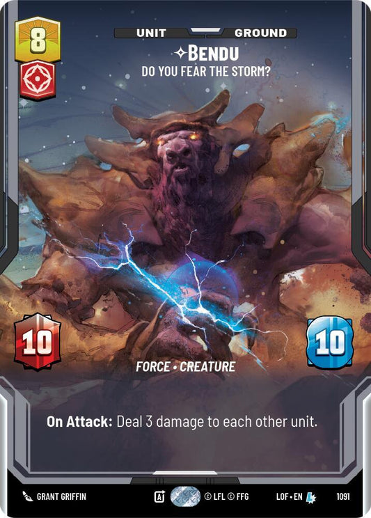 Bendu - Do You Fear the Storm? (Prestige Foil) [Legends of the Force] 1091