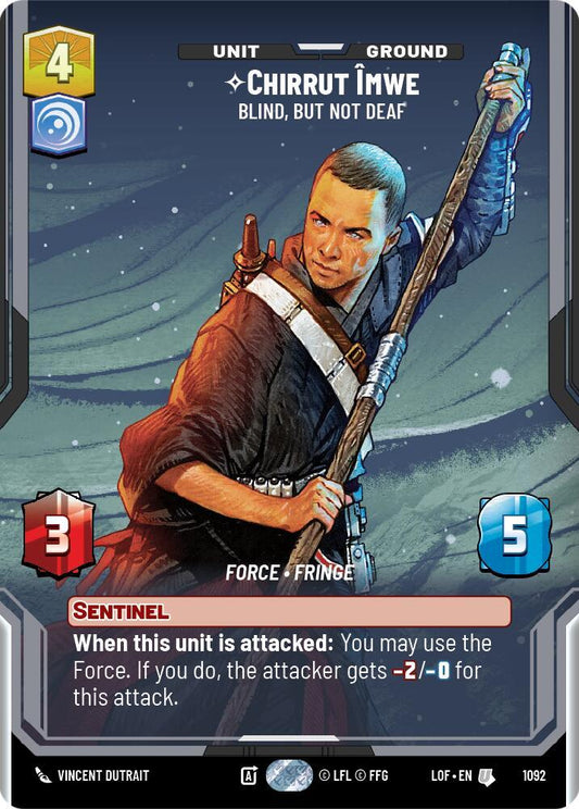 Chirrut Imwe - Blind, but not Deaf (Prestige Foil) [Legends of the Force] 1092