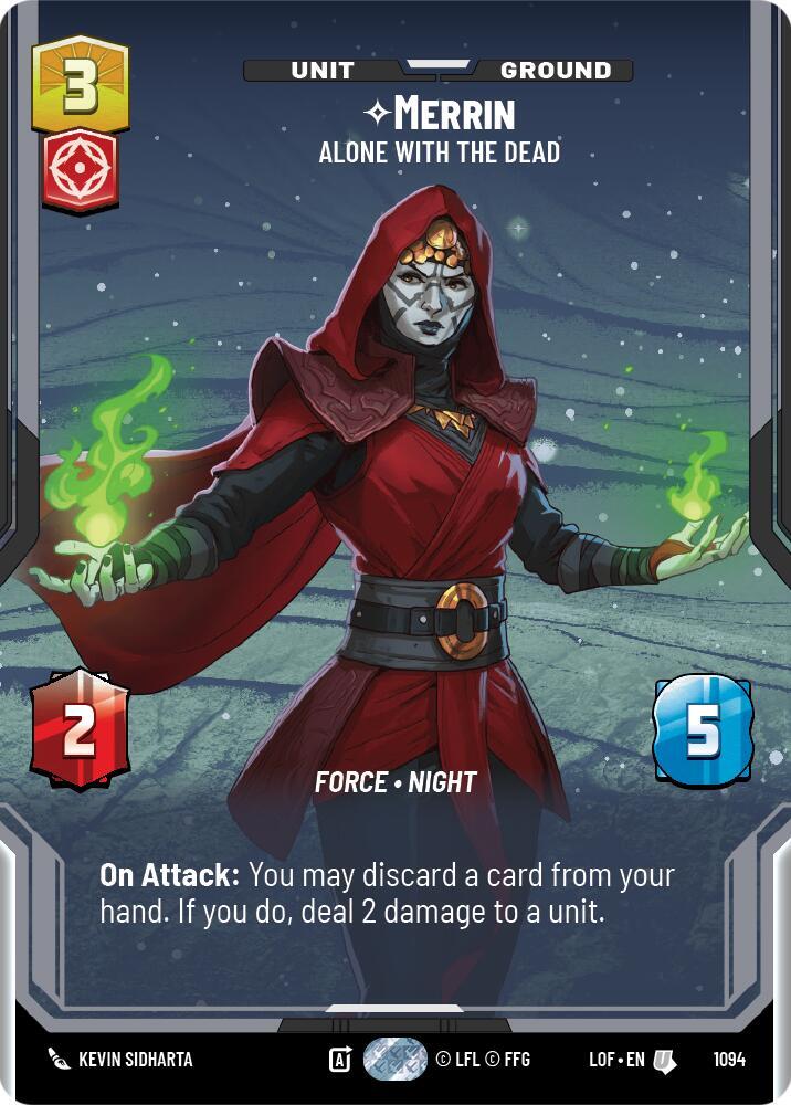 Merrin - Alone with the Dead (Prestige Foil) [Legends of the Force] 1094