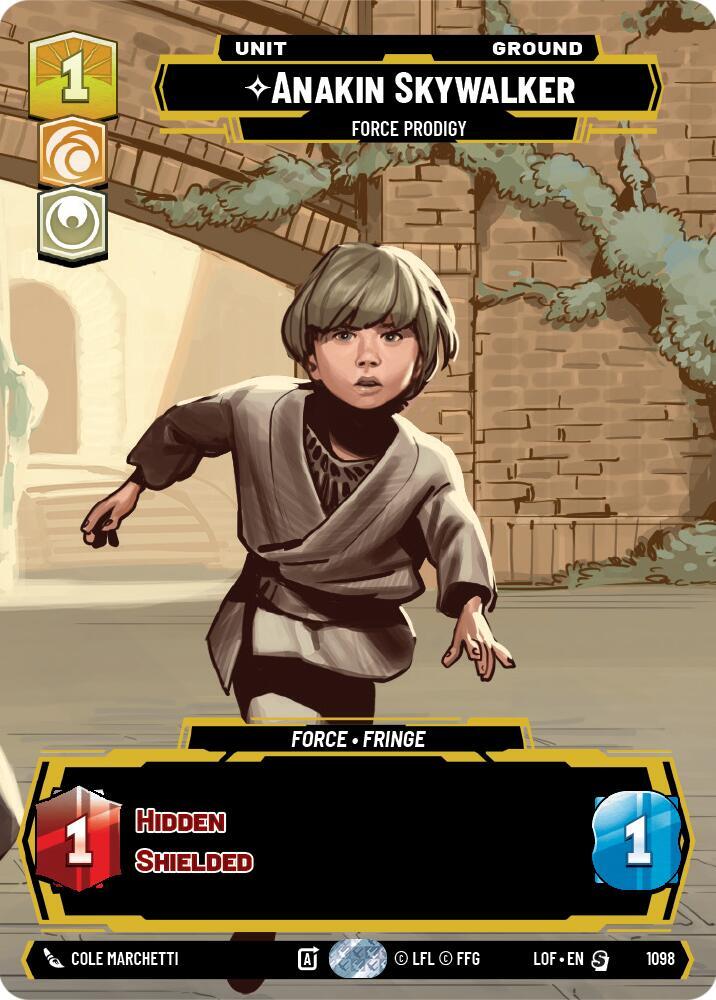 Anakin Skywalker - Force Prodigy (Prestige Foil) [Legends of the Force] 1098