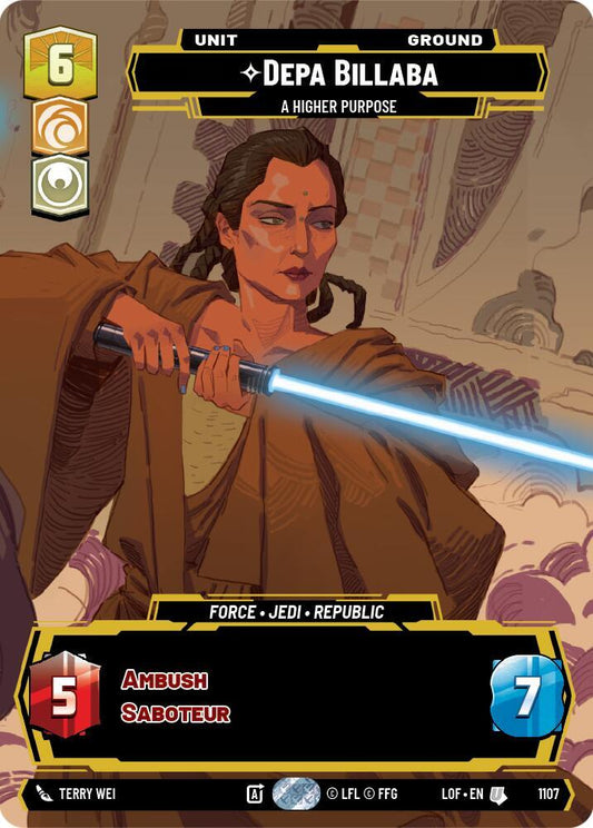Depa Billaba - A Higher Purpose (Prestige Foil) [Legends of the Force] 1107
