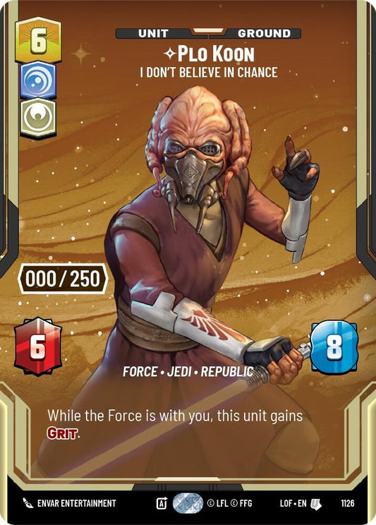 Plo Koon - I Don't Believe in Chance (Serialized) [Legends of the Force] 1126
