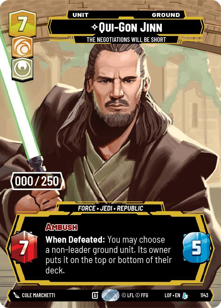 Qui-Gon Jinn - The Negotiations Will Be Short (Serialized) [Legends of the Force] 1143