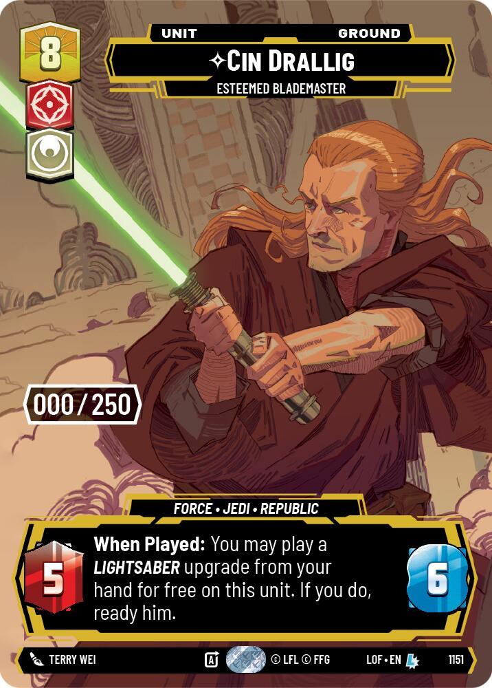 Cin Drallig - Esteemed Blademaster (Serialized) [Legends of the Force] 1151
