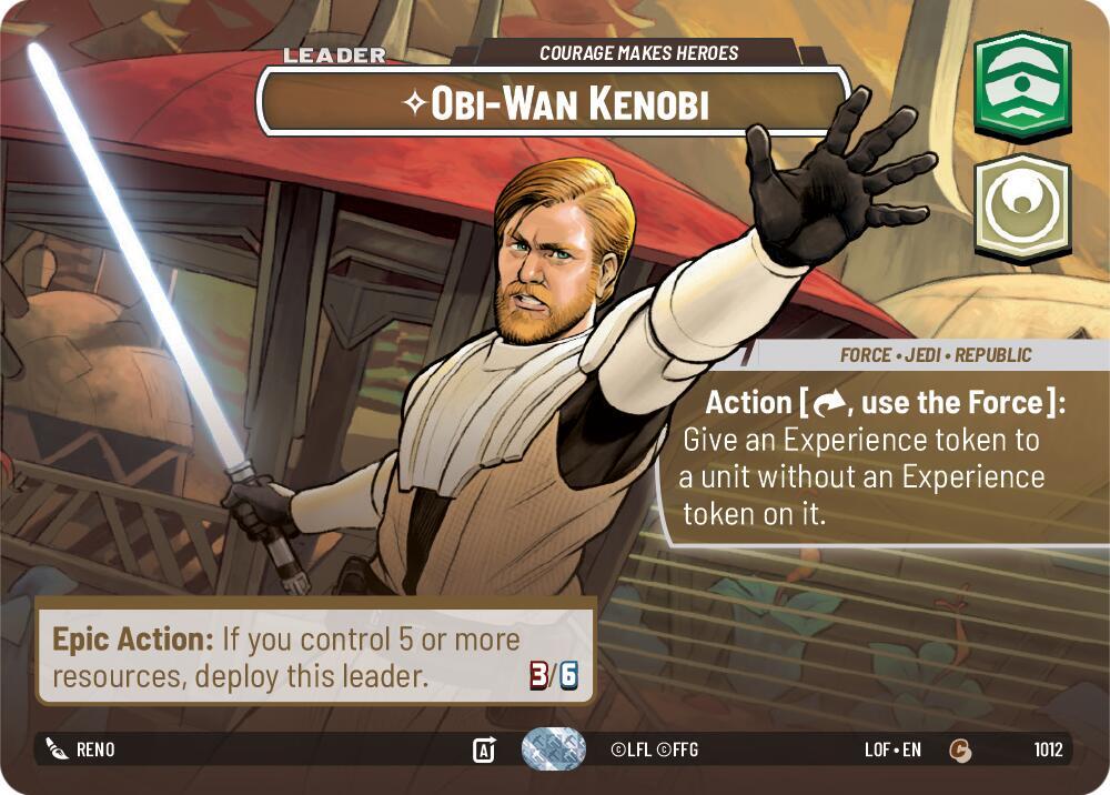 Obi-Wan Kenobi - Courage Makes Heroes (Showcase) [Legends of the Force] 1012