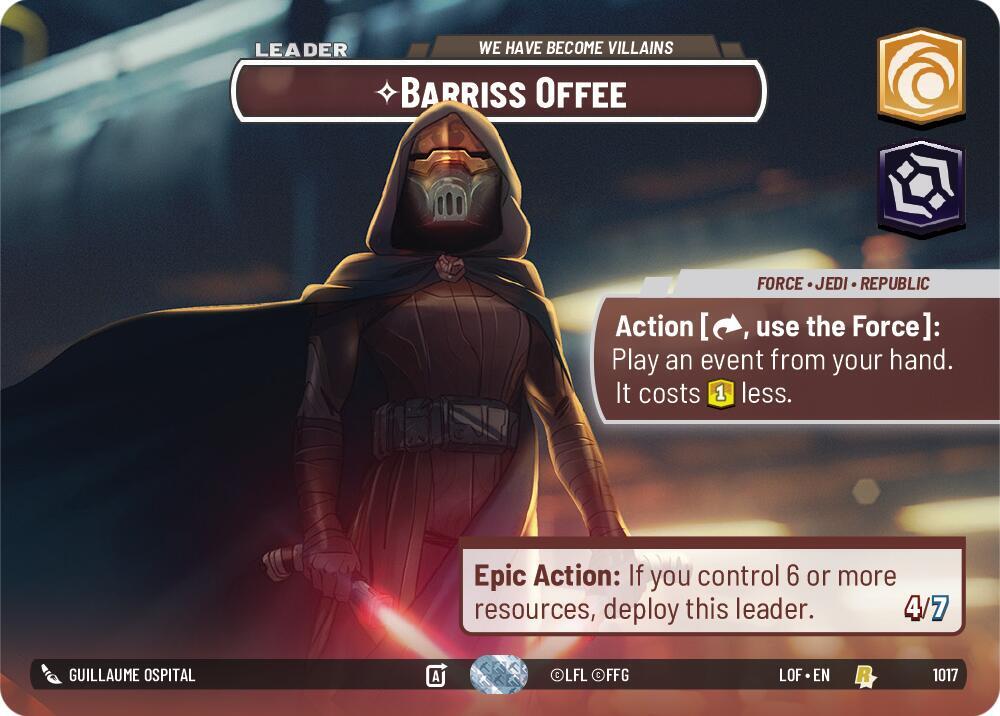 Barriss Offee - We Have Become Villains (Showcase) [Legends of the Force] 1017