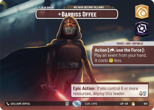 Barriss Offee - We Have Become Villains (Showcase) [Legends of the Force] 1017