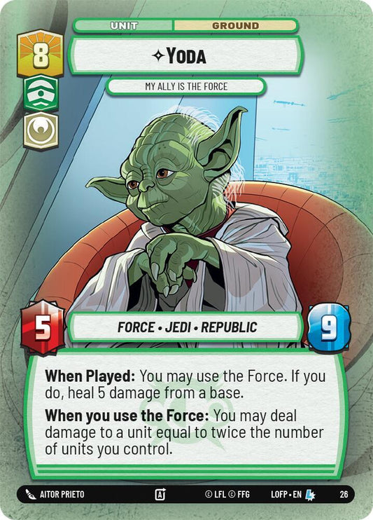 Yoda - My Ally is the Force (Foil) [Organized Play Promos] 26