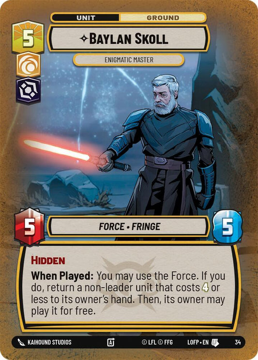 Baylan Skoll - Enigmatic Master (Foil) [Legends of the Force: Weekly Play Promos] 34