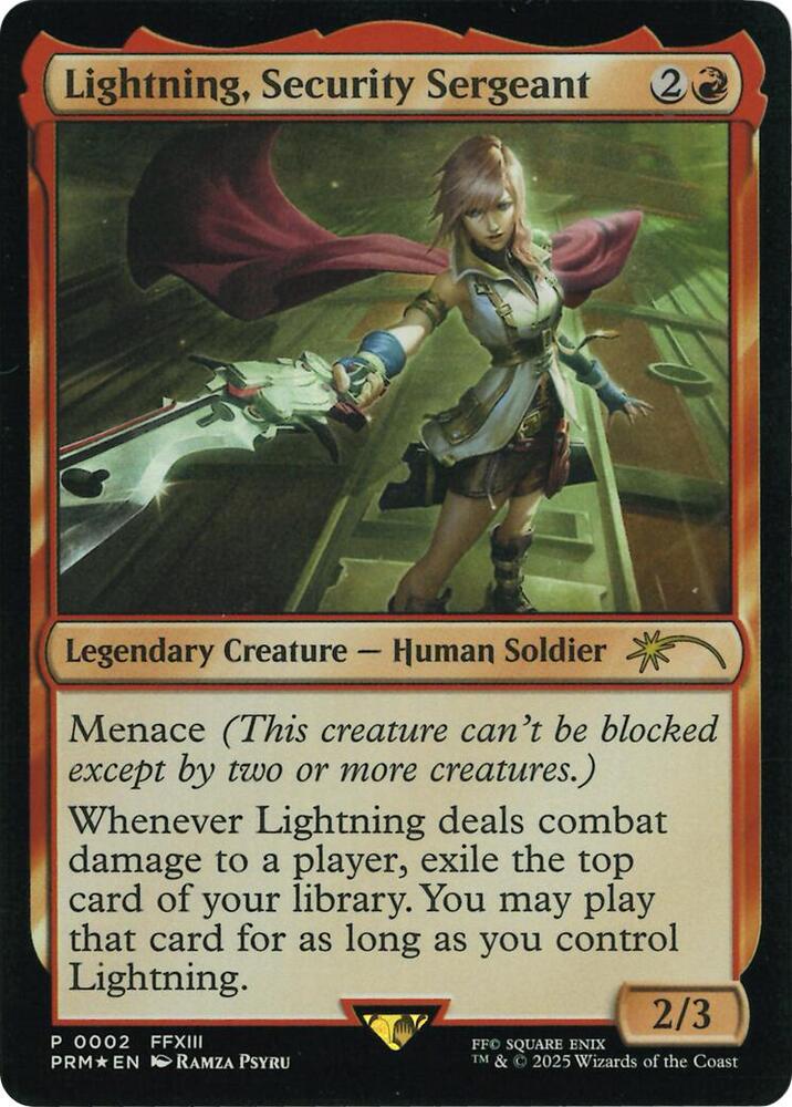 Lightning, Security Sergeant (Costco Bundle) [Unique and Miscellaneous Promos] 2