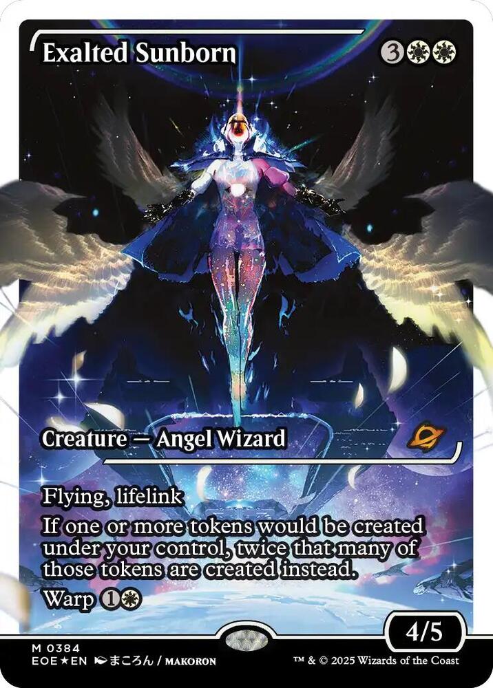 Exalted Sunborn (Showcase) (Fracture Foil) [Edge of Eternities] 384