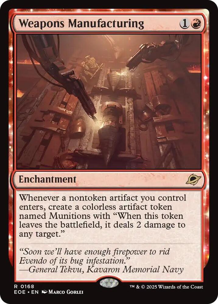 Weapons Manufacturing [Edge of Eternities] 168