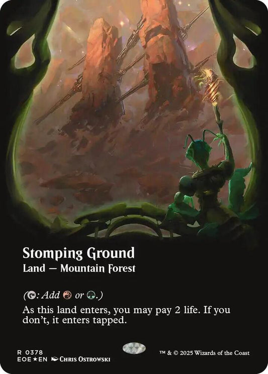 Stomping Ground (Borderless) (Galaxy Foil) [Edge of Eternities] 378