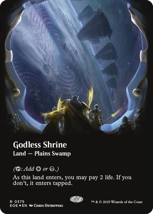 Godless Shrine (Borderless) (Galaxy Foil) [Edge of Eternities] 375