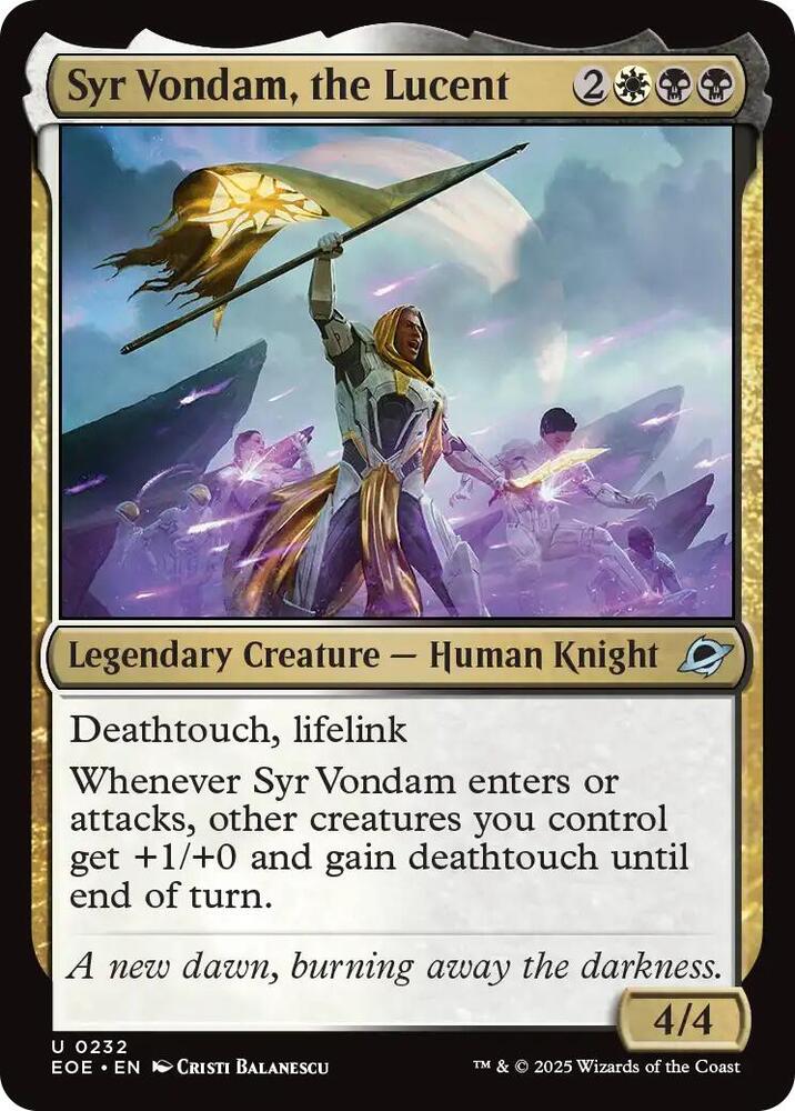 Syr Vondam, the Lucent [Edge of Eternities] 232