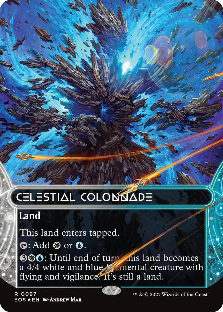 Celestial Colonnade (0097) (Borderless) (Galaxy Foil) [Edge of Eternities: Stellar Sights] 97