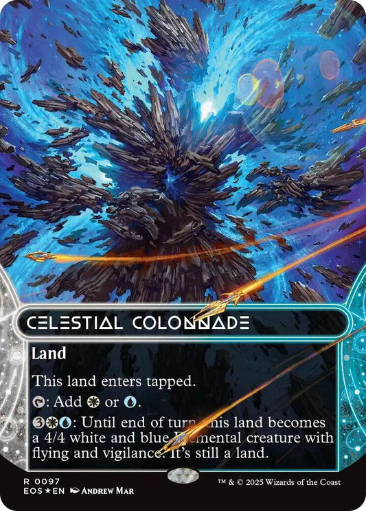 Celestial Colonnade (0097) (Borderless) (Galaxy Foil) [Edge of Eternities: Stellar Sights] 97