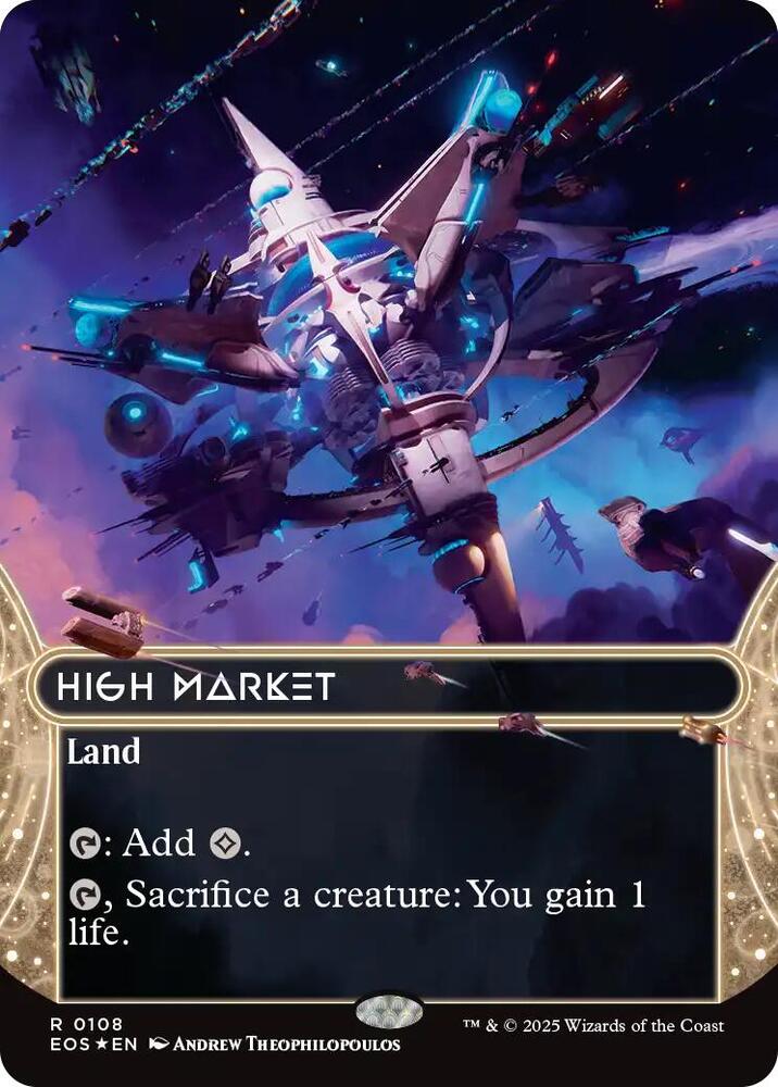 High Market (0108) (Borderless) (Galaxy Foil) [Edge of Eternities: Stellar Sights] 108