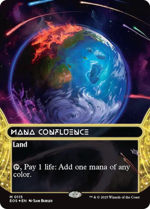 Mana Confluence (0115) (Borderless) (Galaxy Foil) [Edge of Eternities: Stellar Sights] 115