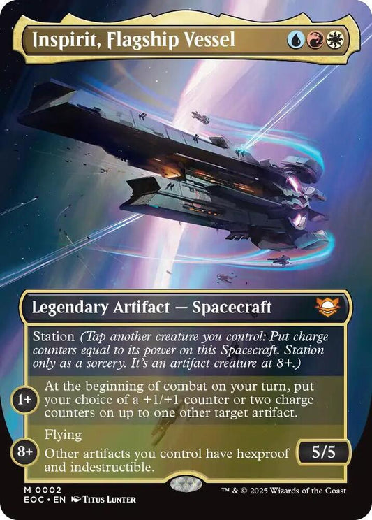 Inspirit, Flagship Vessel (Borderless) [Commander: Edge of Eternities] 2