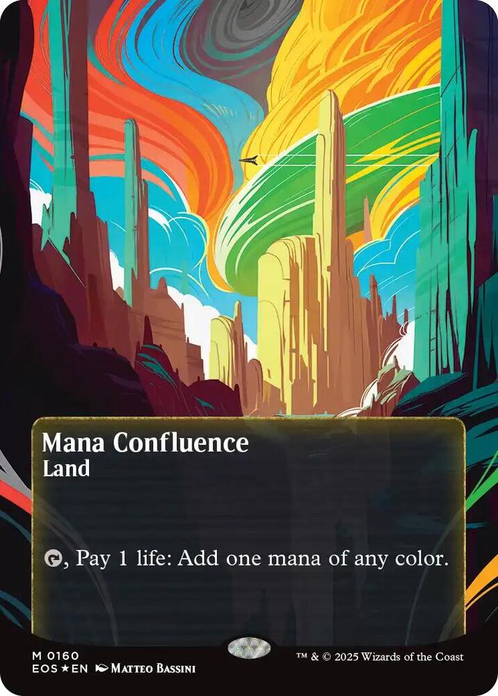 Mana Confluence (0160) (Borderless) (Galaxy Foil) [Edge of Eternities: Stellar Sights] 160