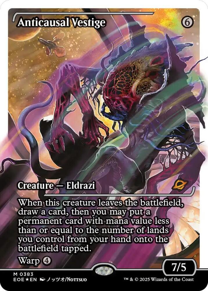 Anticausal Vestige (Showcase) (Fracture Foil) [Edge of Eternities] 383