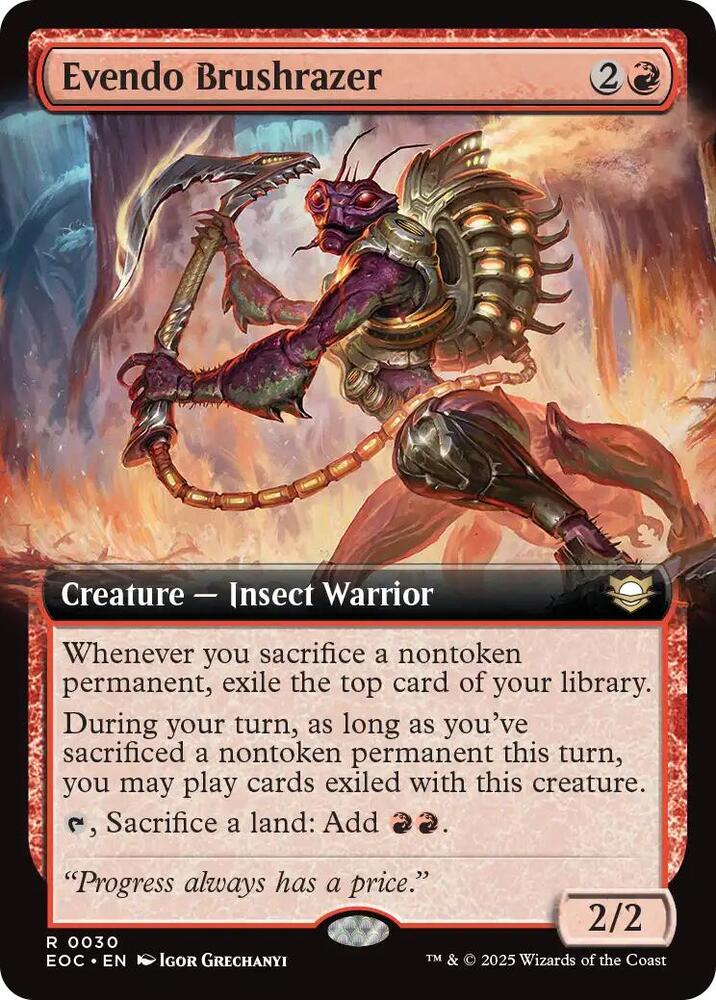 Evendo Brushrazer (Extended Art) [Commander: Edge of Eternities] 30