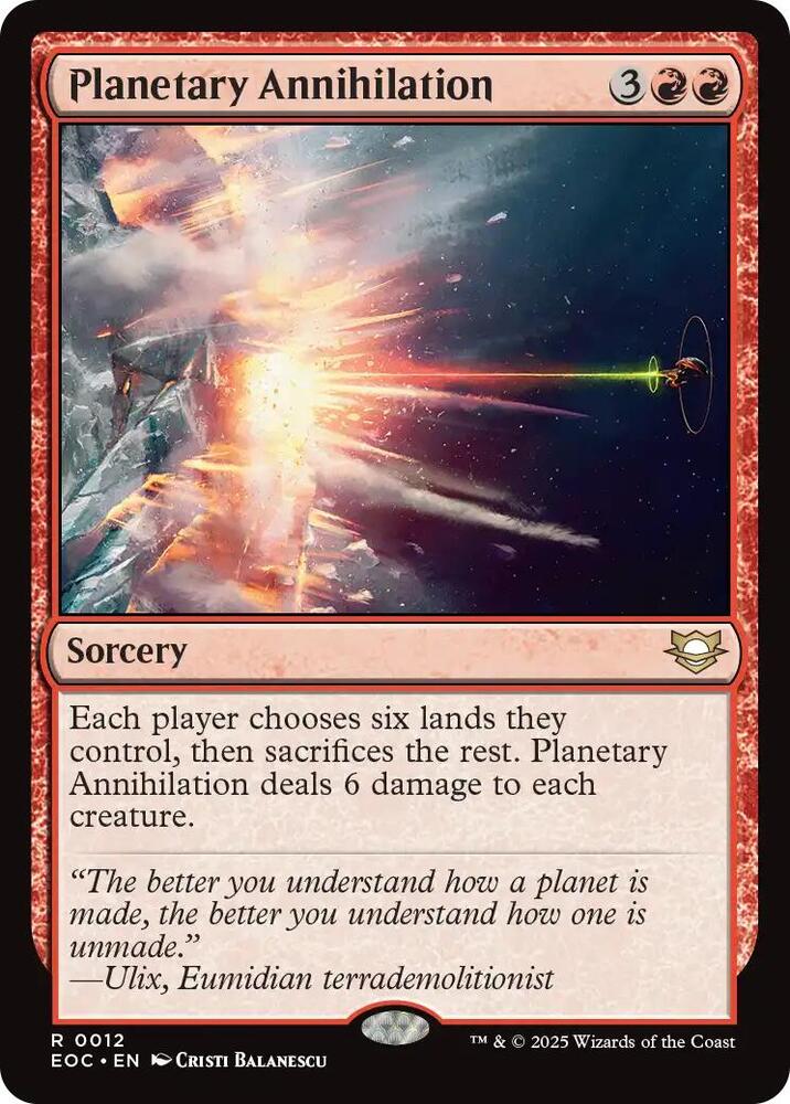 Planetary Annihilation [Commander: Edge of Eternities] 12