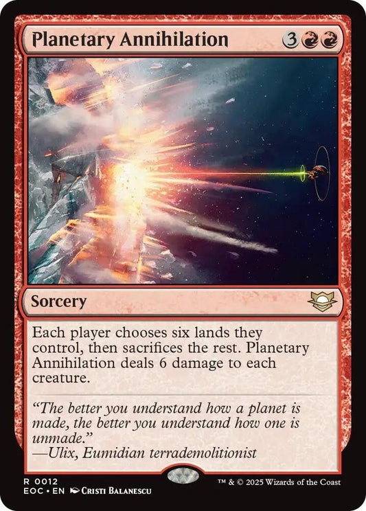 Planetary Annihilation [Commander: Edge of Eternities] 12